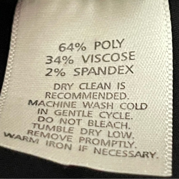 NWT ecru Women's Black Blazer Jacket with Georgette Under Layer Size 4 - Picture 8 of 8